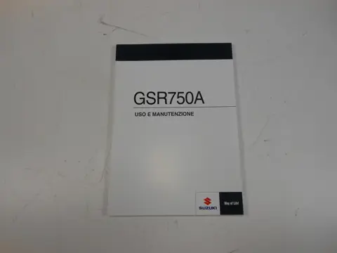 INSTRUCTIEBOEKJE Suzuki GSR 750 2011 - 2016 / 2011 - 2016