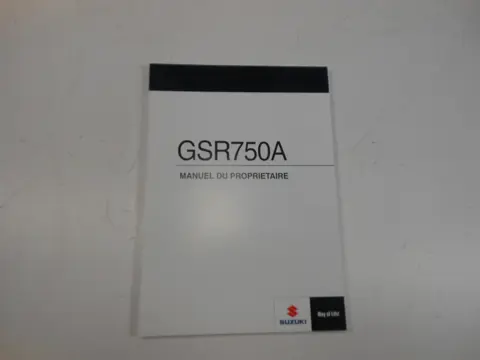 INSTRUCTIEBOEKJE Suzuki GSR 750 2011 - 2016 / 2011 - 2016