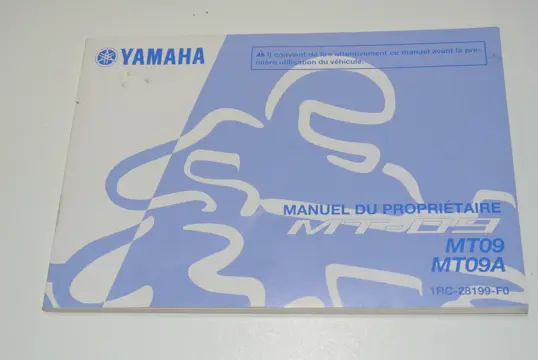 INSTRUCTIEBOEKJE Yamaha MT 09 2013 - 2017