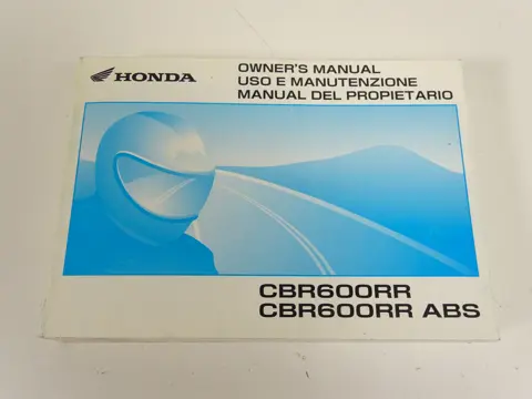 INSTRUCTIEBOEKJE Honda CBR 600 RR 2009 - 2012