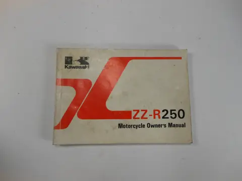 INSTRUCTIEBOEKJE Kawasaki ZZR 250 1990 - 1996