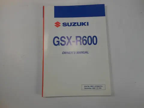 INSTRUCTIEBOEKJE Suzuki GSX R 600 2004 - 2005