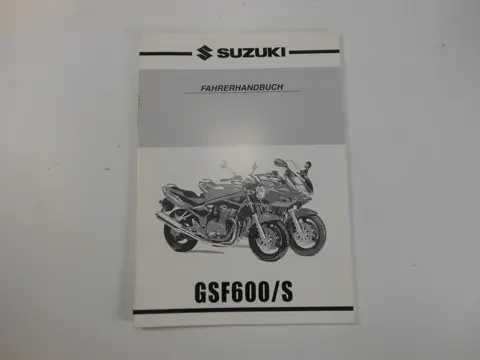 INSTRUCTIEBOEKJE Suzuki GSF 600 650 Bandit 2000 - 2004