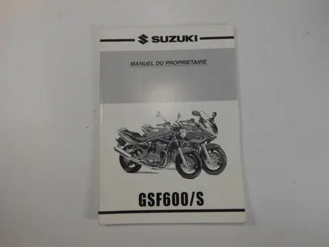 INSTRUCTIEBOEKJE Suzuki GSF 600 650 Bandit 2000 - 2004