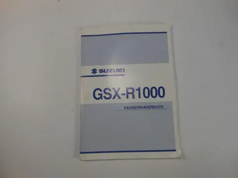 INSTRUCTIEBOEKJE Suzuki GSX R 1000 2003 - 2004