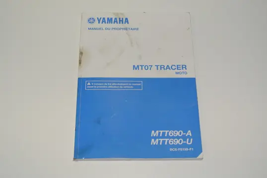 INSTRUCTIEBOEKJE Yamaha MT 07 Tracer 2016 - 2018