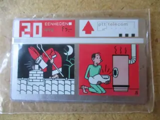 Joost swarte ptt telefoonkaart adv8117