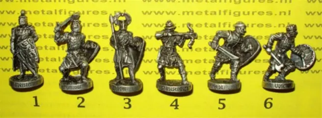 Honderden kinder metaalfiguren