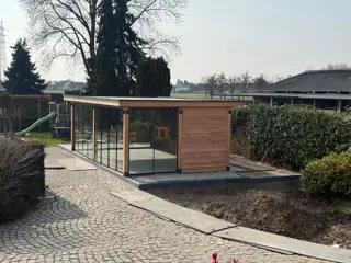 Maatwerk houten overkappingen, tuinkamers.