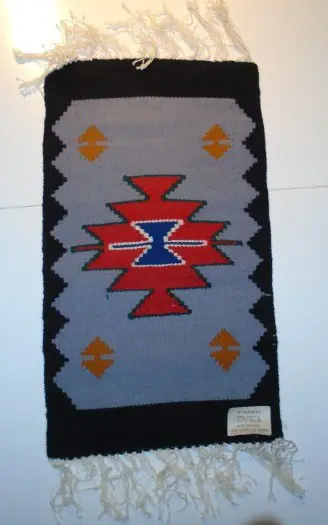 KELIM LOPERTJE ZWART GRIJS 50x30 cm NIEUW