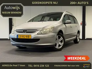 Peugeot 307 SW 2.0 16V Premium|Automaat|Trekhaak|Cruise|NL-AUTO|Glazen dak|