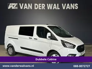 Ford Transit Custom 2.0 TDCI 131pk L2H1 Dubbele Cabine Euro6 Airco | 6-Zits | Cruisecontrol | 2550kg