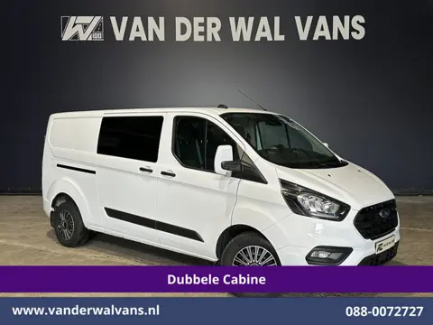Ford Transit Custom 2.0 TDCI 131pk L2H1 Dubbele Cabine Euro6 Airco | 6-Zits | Cruisecontrol | 2550kg