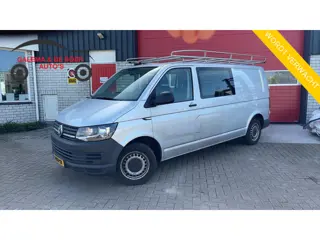 Volkswagen Transporter 2.0 TDI L2H1 DC 6 PERS / TREKHAAK / 1STE EIG / DEALER OH / LEDER / AIRCO / BL