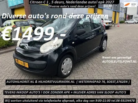 Citroen C1 1.0-12V ( Diverse auto's met apk rond deze prijzen)