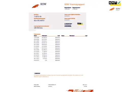 Kia Picanto €4500,-1.0 CVVT ISG Apk 12/2026 Airco Nap 5drs