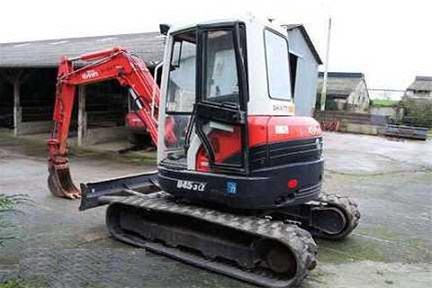 Minigraver Kubota 4.5t Kubota U 45-3 Diesel, jaar 2007