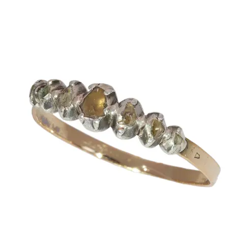 Georgian Diamond Ring from the Early Years of Belgium, circa 1830 to 1840