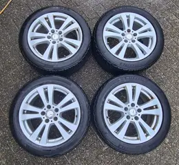 Direct rijden: Mercedes 17" + Michelin Pilot Alpin 5, superstaat