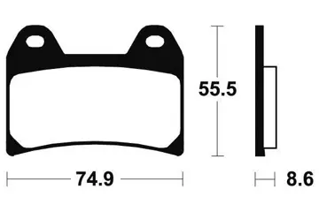 REMBLOKKEN VOOR Ducati 848 2008 - 2010