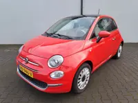 Fiat 500 1.2 Lounge | Groot scherm | Panorama *Koraalrood