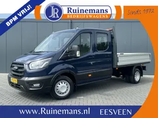Ford Transit 2.0 TDCI 130 PK 3.5T / PICK UP / ** 10.817 KM ** / 7 PERSOONS DUBBELE CABINE / ECC / CR