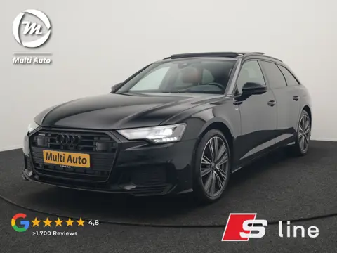 Audi A6 Avant 50 TFSI e Quattro S Line PHEV 300pk Dealer O.H. | Panodak | Adaptive Cruise | Head Up 