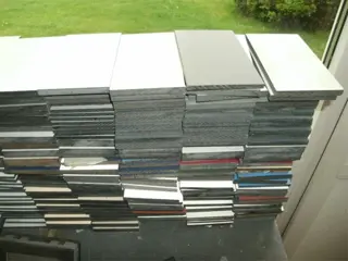 Stelplaatjes div. dikten (3-13 mm) en kleuren ca. 80x150 mm