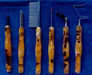 Complete set van 6 ergonomische vliegbind gereedschap (oranje