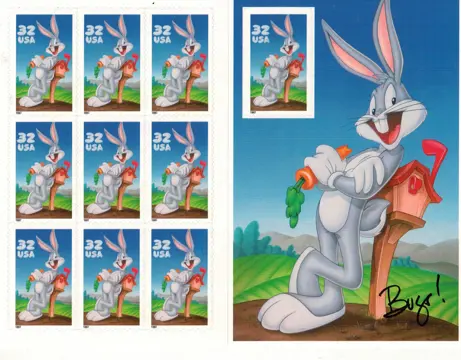 POSTZEGELS BUGS BUNNY 1997