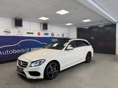 Mercedes-Benz C-klasse Estate 180 Ambition PANO/AUTOMAAT/PARELMOER WIT/HEADS UP