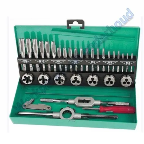 Tappen– en snijmoerenset 32-delig Mannesmann