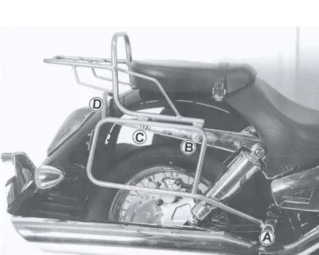 KOFFERBEUGELSET Honda VTX 1300 2003 - 2008