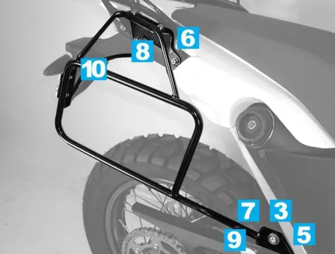 KOFFERBEUGELSET BMW G 650 2008 - 2010
