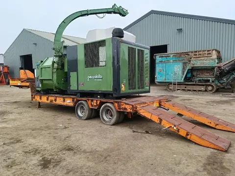 Masson semi dieplader lowbed trailer + ramps oprijplaten