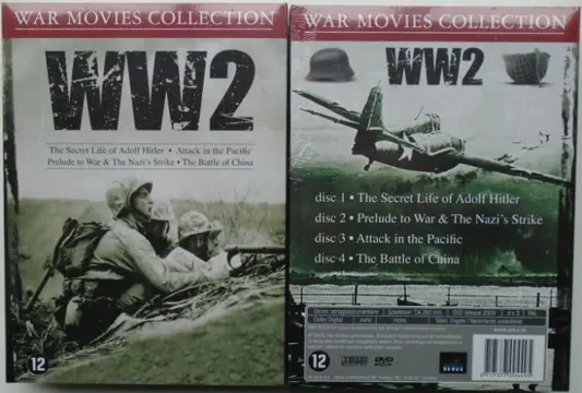 WAR MOVIES COLLECTION WW II 4 DVD BOX NIEUW