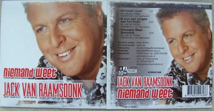 JACK VAN RAAMSDONK niemand weet