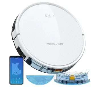 Tesvor X500 Pro Robot Vacuum Cleaner 1800Pa Gyroscope
