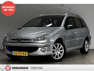 Peugeot 206 SW 1.6-16V Quiksilver/ Clima/ Elek.Pakket/ C.V. Afstand/ 16''LMV/ Dakrail/ Multi-Stuur/ 