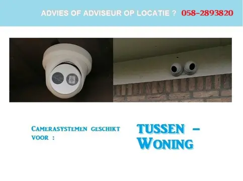 Camerasysteem geschikt voor tussen woning