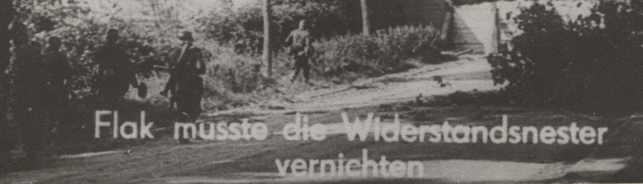 WOII foto : FLAK musste die Widerstandsnester vernichten.