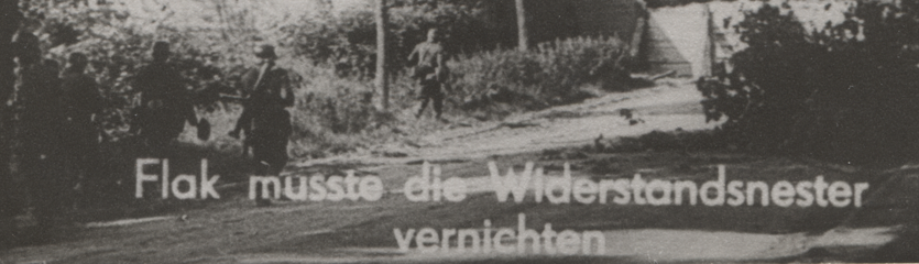 WOII foto : FLAK musste die Widerstandsnester vernichten.