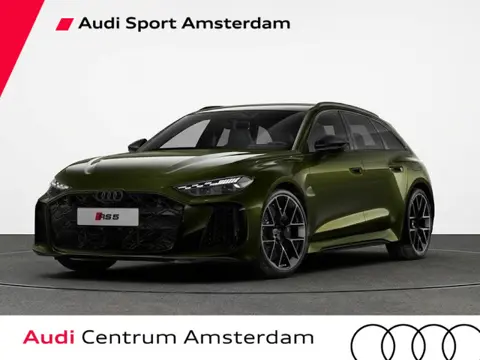 Audi RS5 Avant e-hybrid 470 kW 639 pk | Audi Sportpakket | Dark Olive Porsche kleur | Panorama-glasd