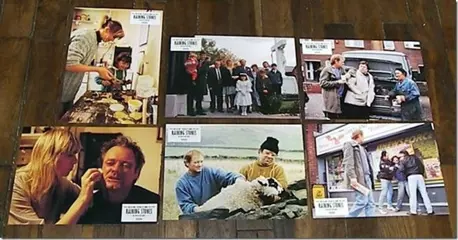 RAINING STONES lobby cards.