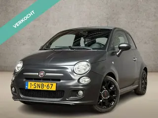 Fiat 500 0.9 TwinAir 500S (NAVIGATIE, LM VELGEN, LEDER, SPORTSTOELEN, GETINT GLAS, ZWART HEMEL, NIEU