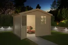 Blokhut Nina 275x230 Onbehandeld vuren