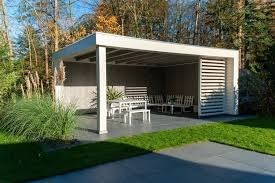 Strakke douglas houten bijgebouwen - Verona op maat