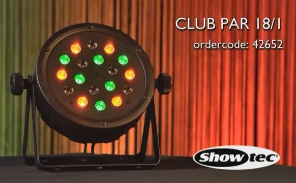 Showtec led disco lamp voor mancave bar of disco