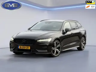 Volvo V60 2.0 B4 205 pk R-Design sport, Black edition, vele opties, sport leder, dealer onderhouden,