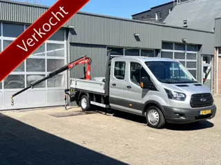 Ford Transit 350 2.0 TDCI DC Laadkraan Telefoonverbinding 3-Persoons Telefoonverbinding 1e eigenaar 